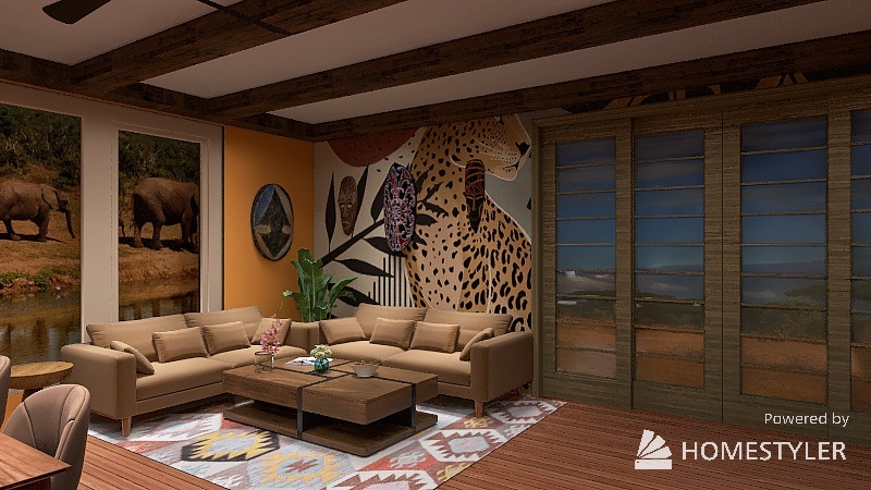 wild Africa 3d design renderings