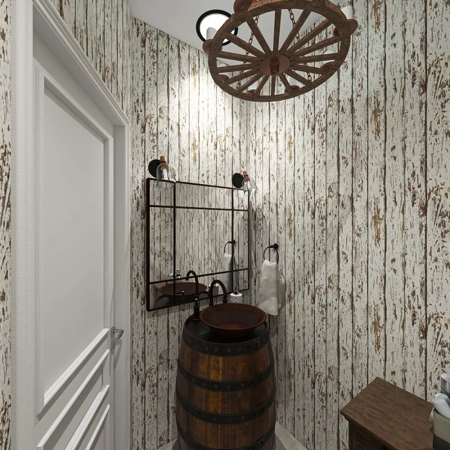 Shop Bathroom 3d design renderings