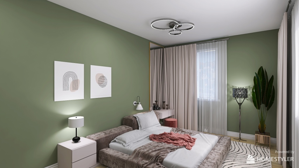 Dormitor Alina Floresti 3d design renderings
