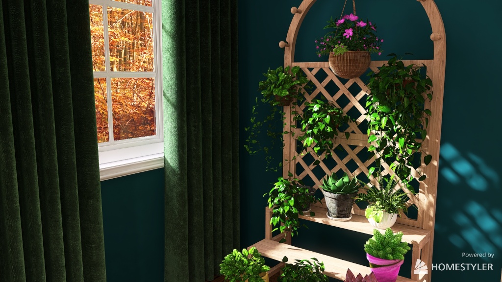 Fall living room 3d design renderings