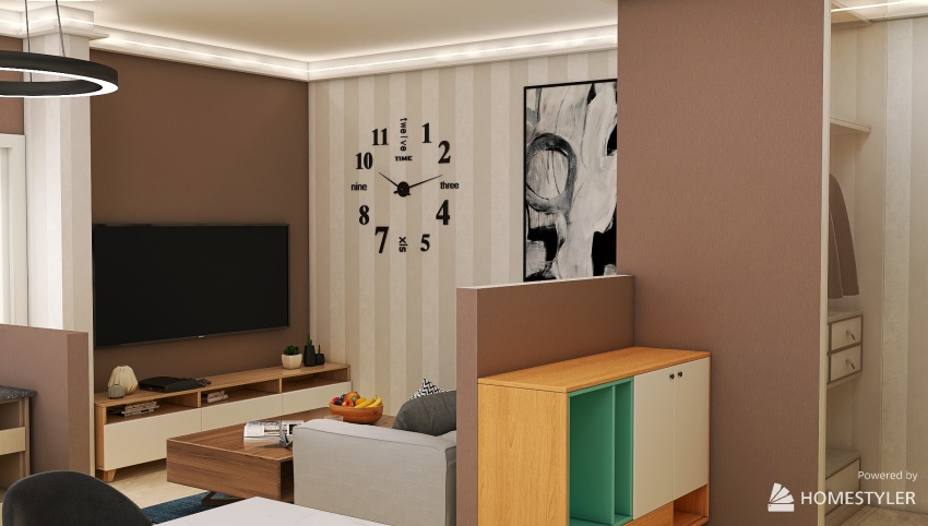 Appartamento Monza Tabarro soluzione 2 3d design picture 116.64