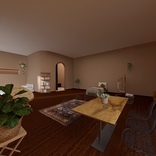 Moroccan Two-Room 3d design renderings