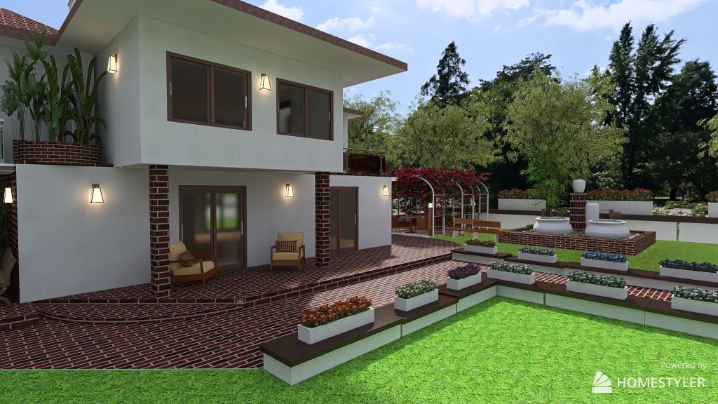 casa di campagna 3d design renderings