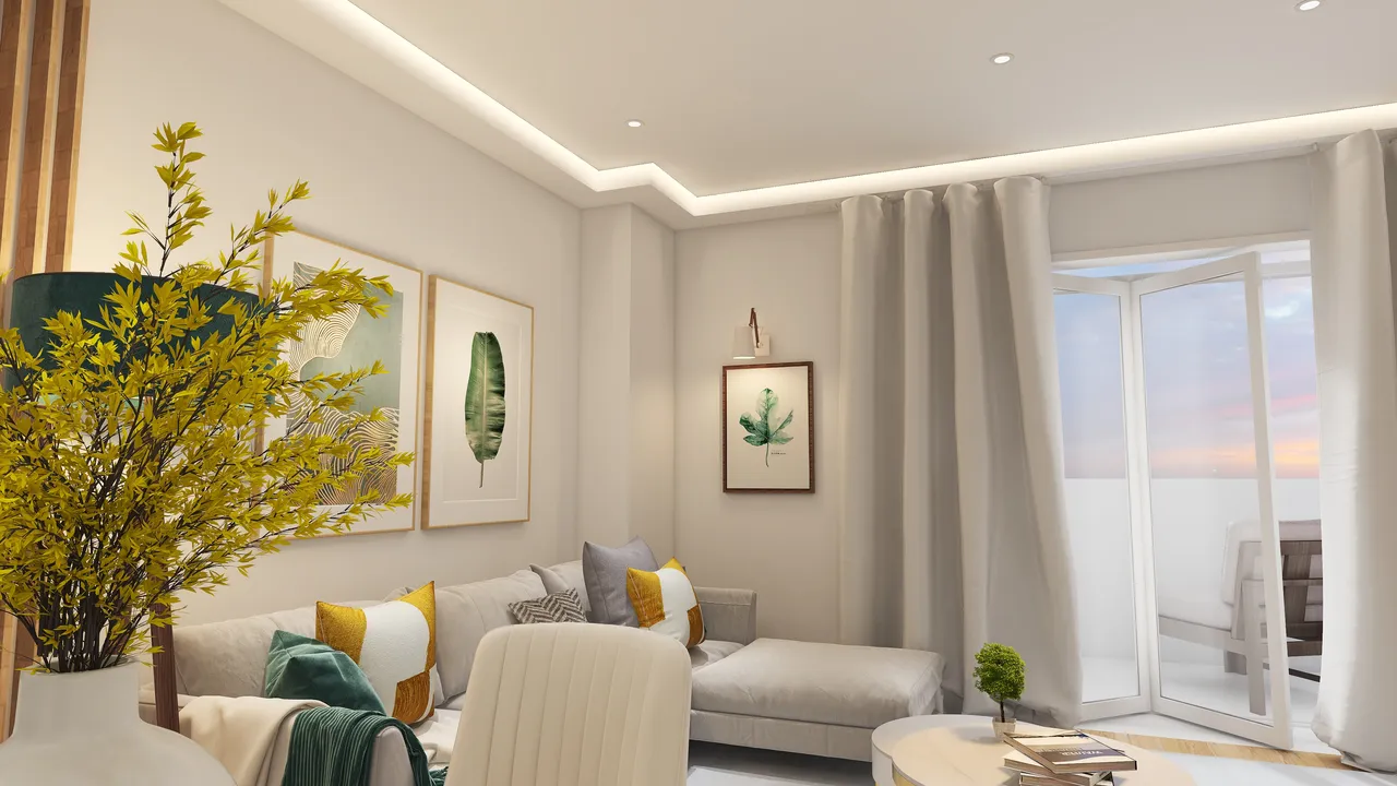 LivingDiningRoom 3d design renderings