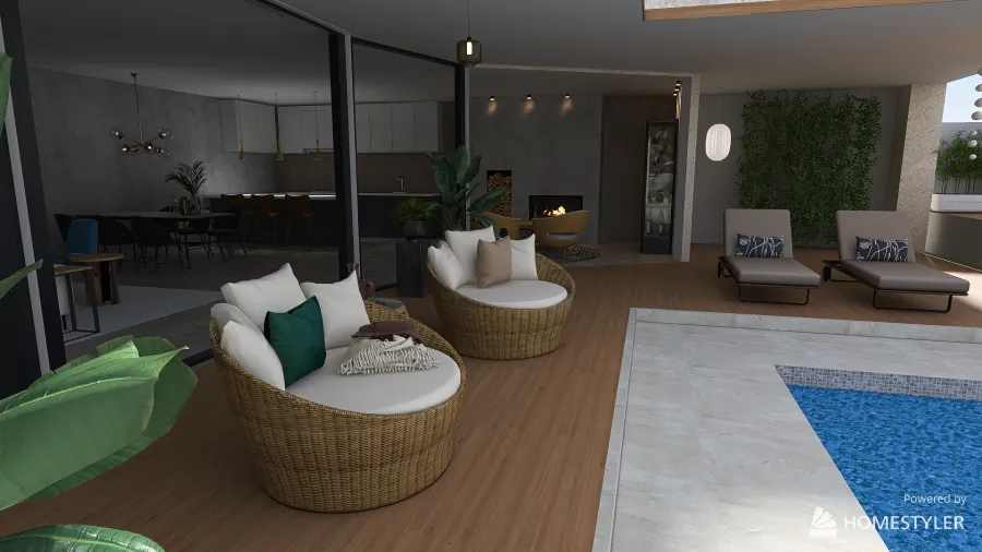 Terrace 3d design renderings