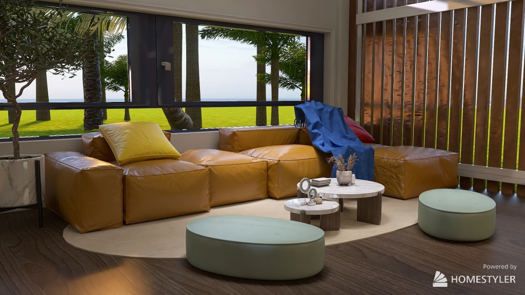 tropical house 3d design renderings