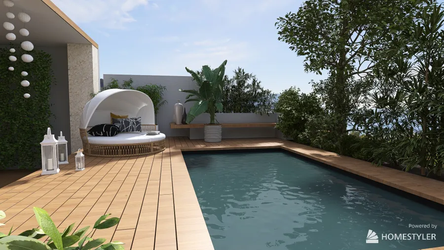 Villa with an ocean view 3d design renderings