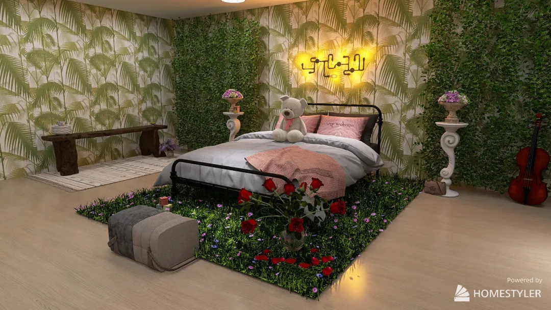 Good vs. Evil Bedroom (Enchanted) 3d design renderings