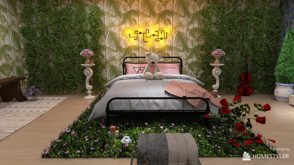 Good/Evil bedroom(Encahtend) 3d design renderings