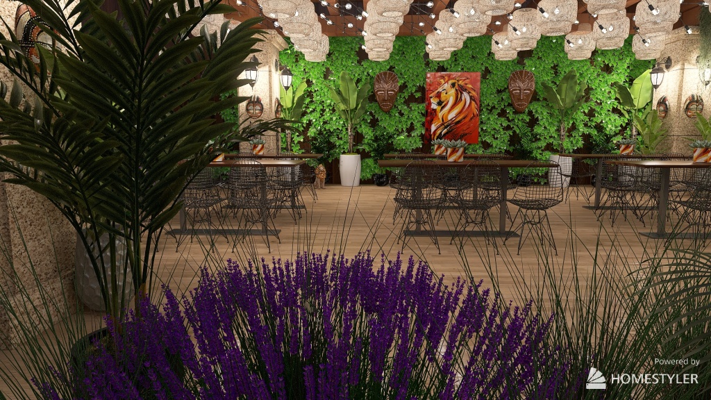 African Evening with the Fairies 3d design renderings