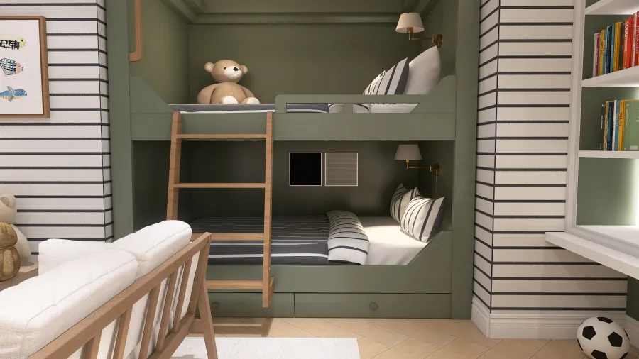 Kid's room 3d design renderings