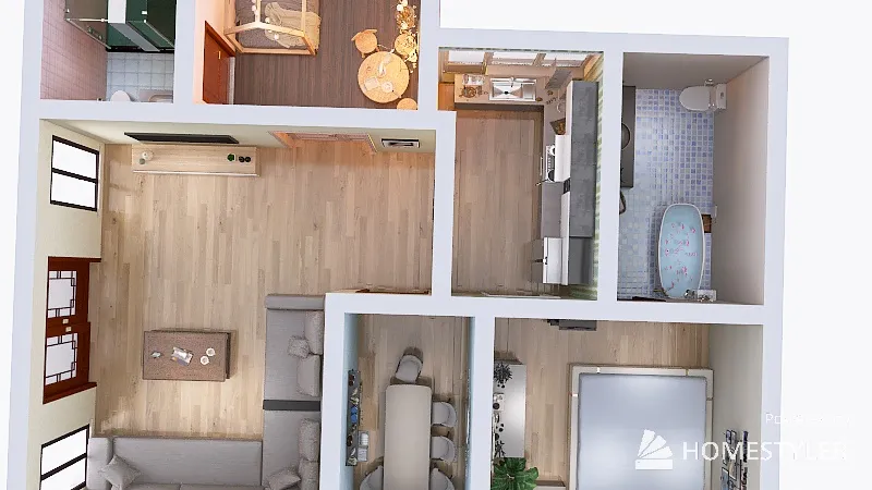 Affordable modern home 3d design renderings