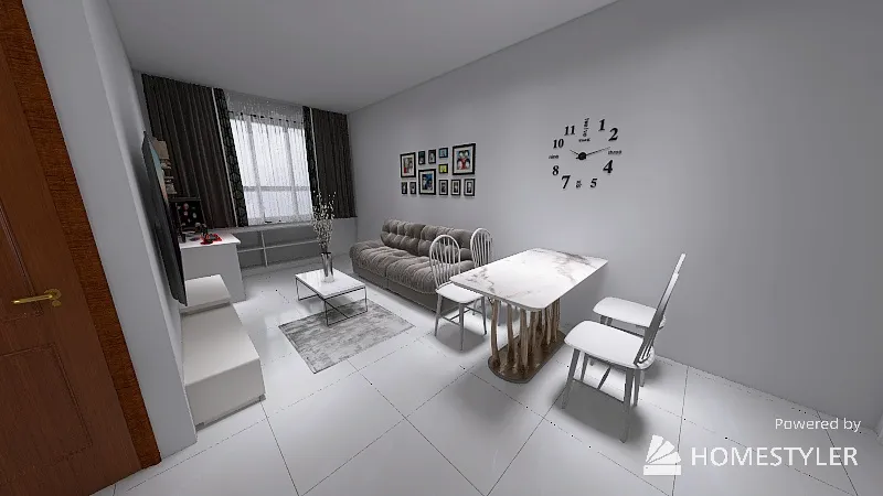 LivingDiningRoom 3d design renderings