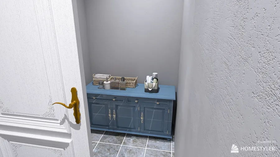 Master Bath Water Closet 3d design renderings