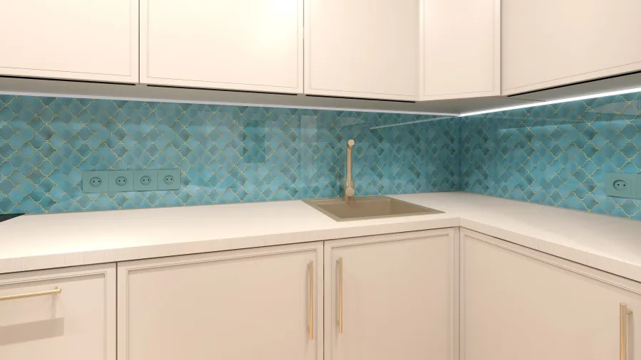 Гостиная-кухня 3d design renderings