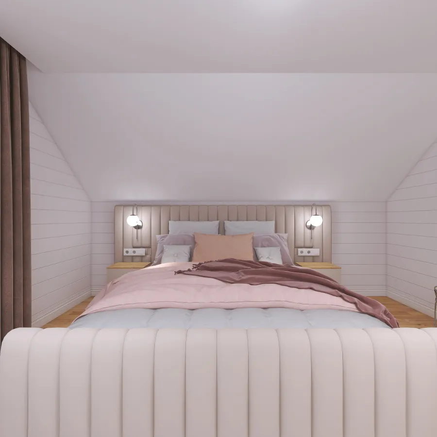 Спальня родителей 3d design renderings