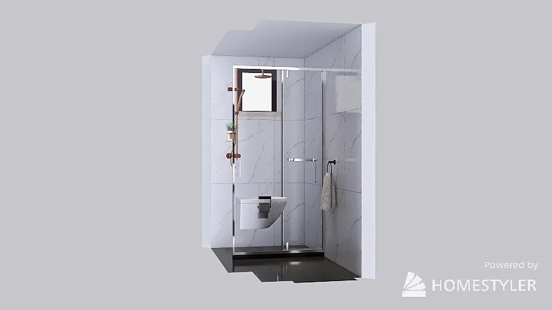 Maya's Small toilets Wide 3d design renderings