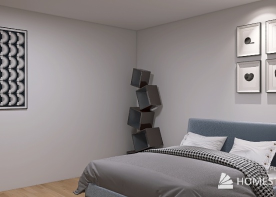 Acrylic Energy Bedroom Design Rendering