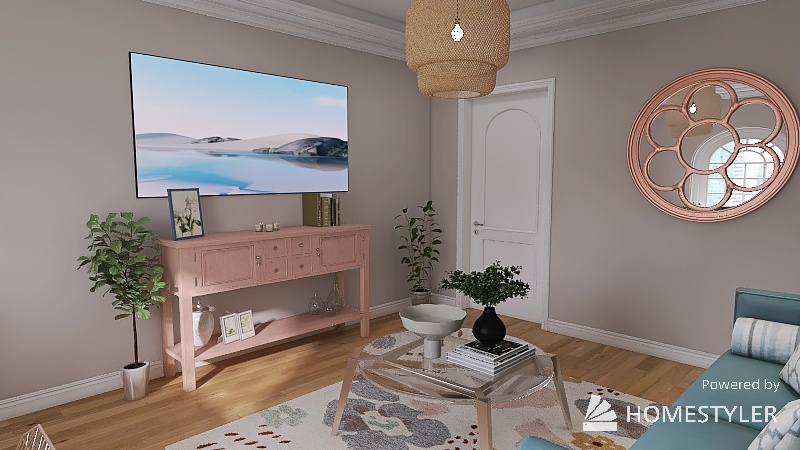 Cozy and Colorful Room 3d design renderings