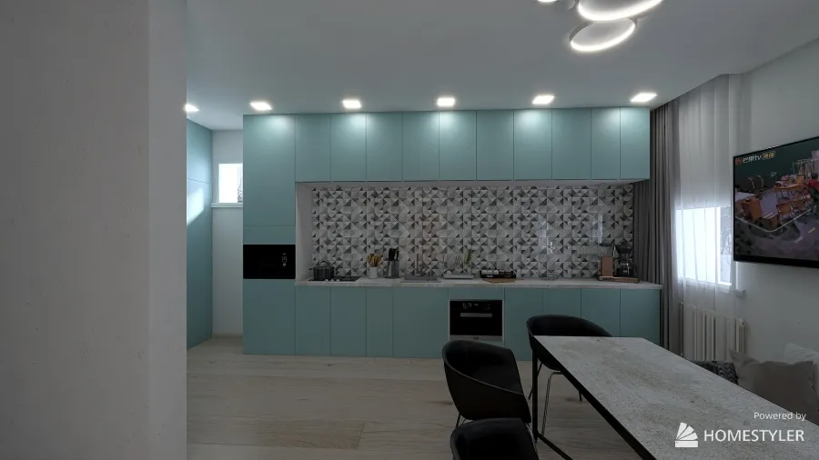 Кухня столовая 3d design renderings