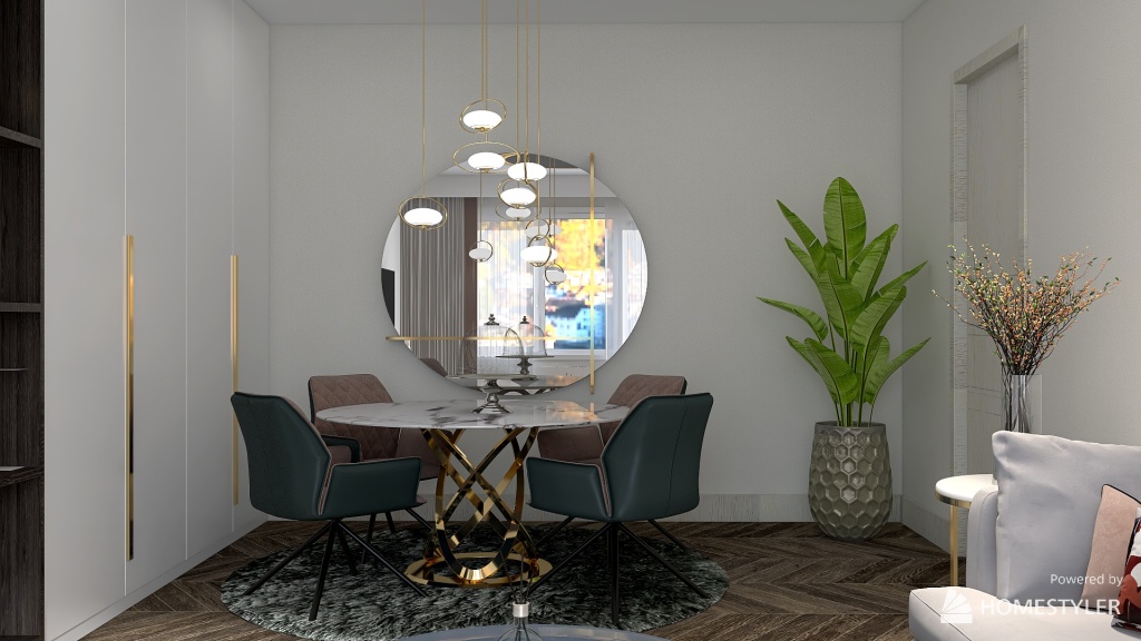 Living and Dining 3d design renderings