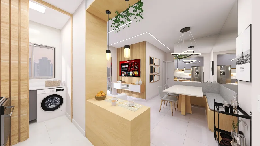Apartamento Felipe 3d design renderings