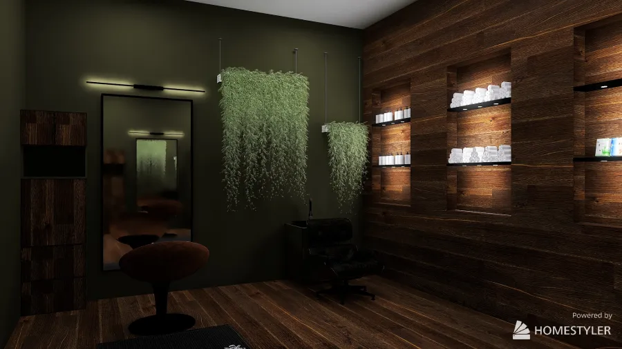 hair salon 3d design renderings