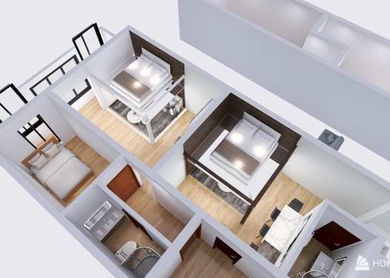 Gzira duplex maisonette 375k Design Rendering