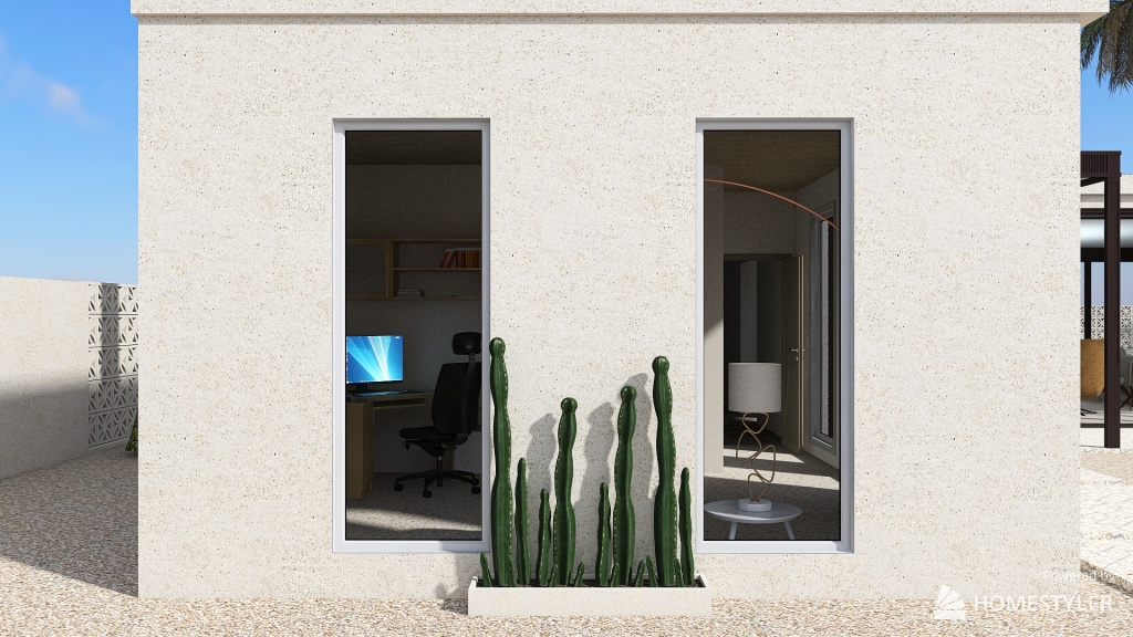 PALM SPRINGS  MID-CENTURY 3d design renderings