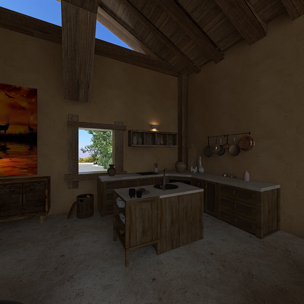 Villa Safari Afrique 3d design renderings