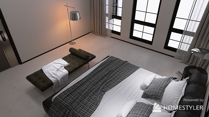 Room 2- Bold Colors and Geometry 3d design renderings