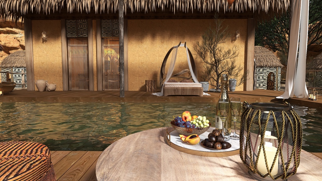 Modern Vacaciones en Africa 3d design renderings