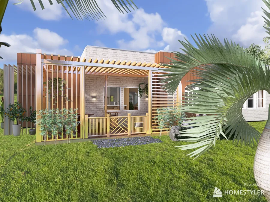 California House 3d design renderings