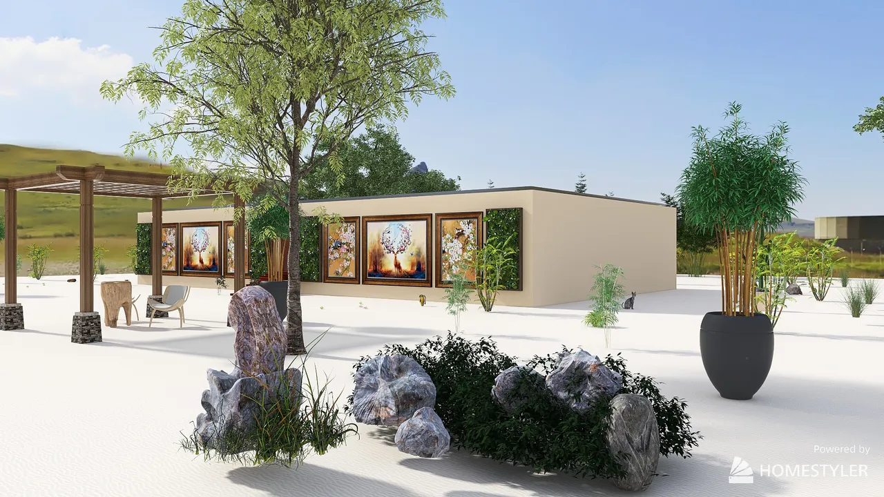 Outdoor Africa 3d design renderings