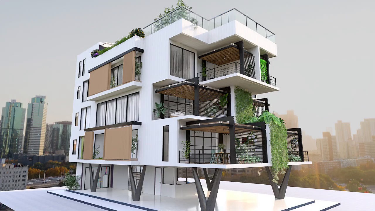 Green and sunny Rendering del Progetto