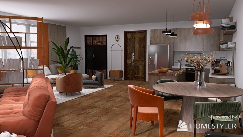 Cozy home 3d design renderings