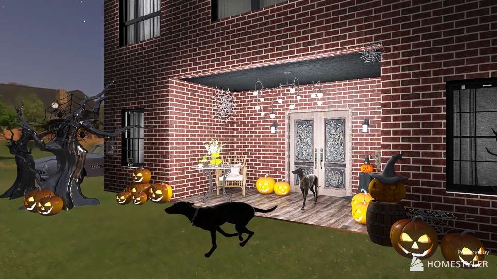 halloween 3d design renderings