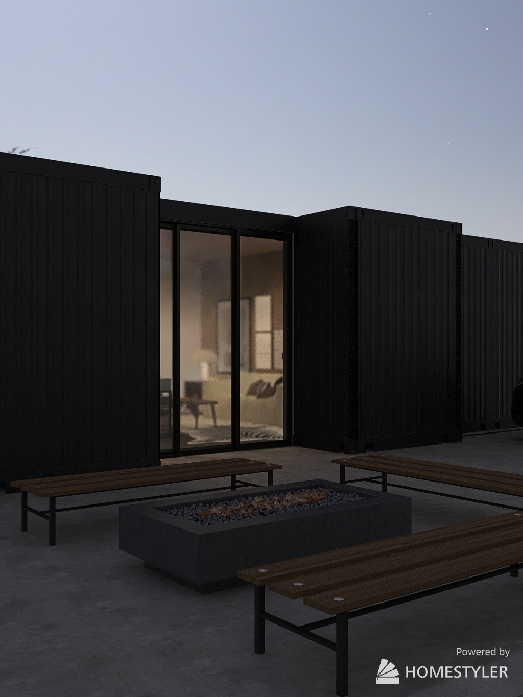 Container Home 3d design renderings