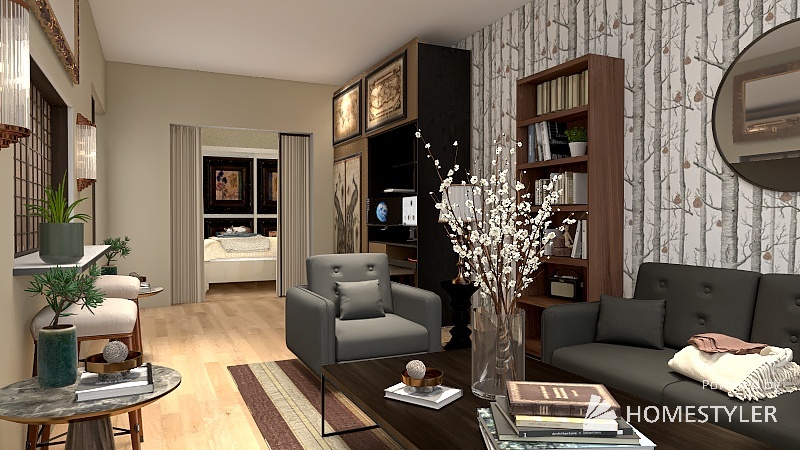 18x38 second floor with full bay window 3d design renderings