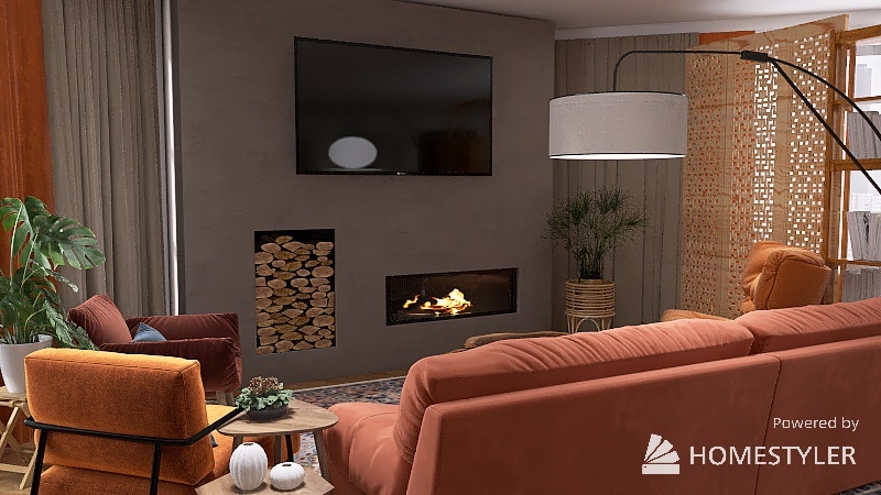 Cozy home 3d design renderings