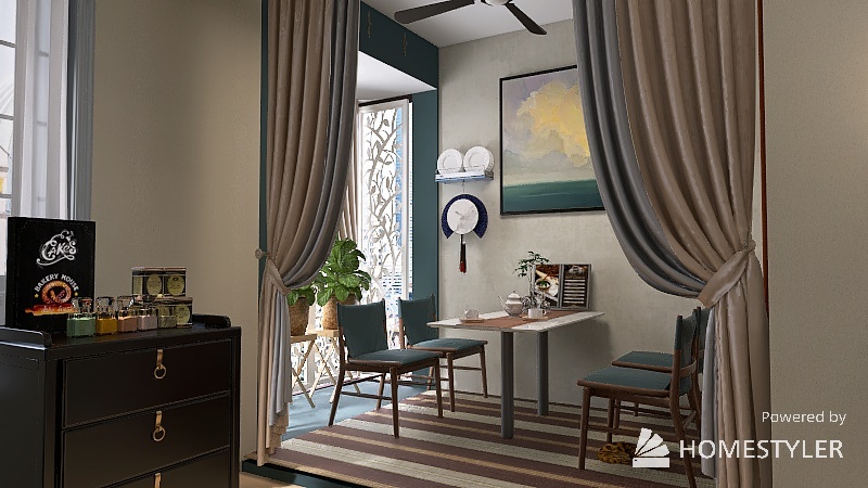 18x38 second floor with full bay window 3d design renderings