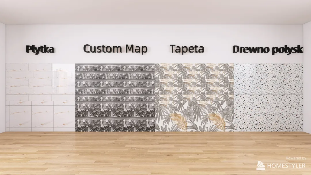 Płytkowanie i tekstury 3d design renderings