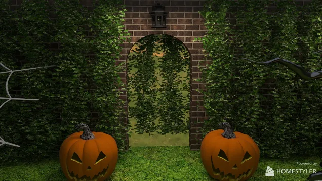 spooky halloween garden