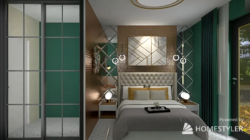 Проект спальни для нас 14 м кв 3d design renderings
