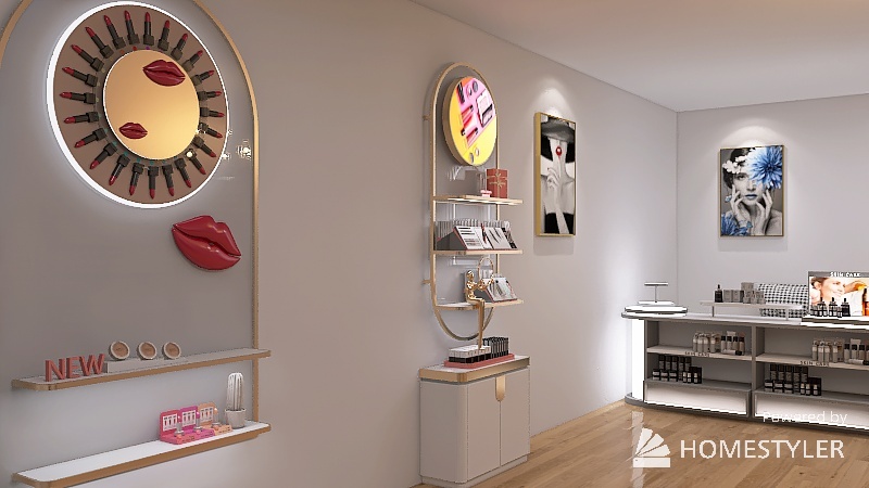 Skin Care Store 3d design renderings