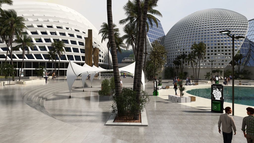 Parque Tegnologico 3d design renderings