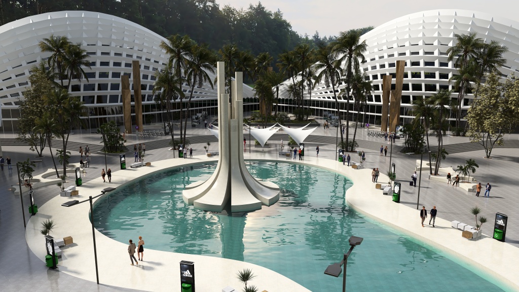 Parque Tegnologico 3d design renderings