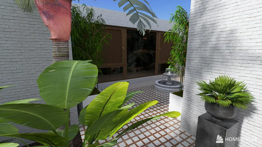 courtyard 3d design renderings