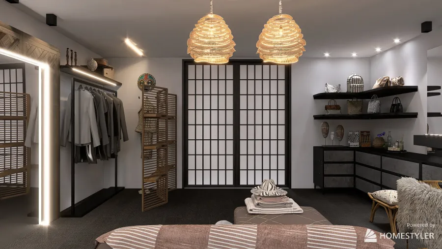 Walk-In Closet 3d design renderings