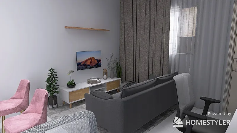 Sala de casa 3d design renderings